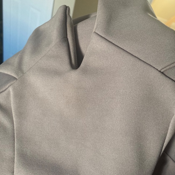 NWT-Missguided V-front Bardot Midi Dress - Ice Grey US 1/AUS 4 - Picture 6 of 8